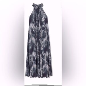 NEW ..COS animal print halter Maxi  dress